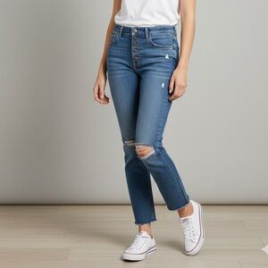 GRLFRND High Rise Blue Jeans